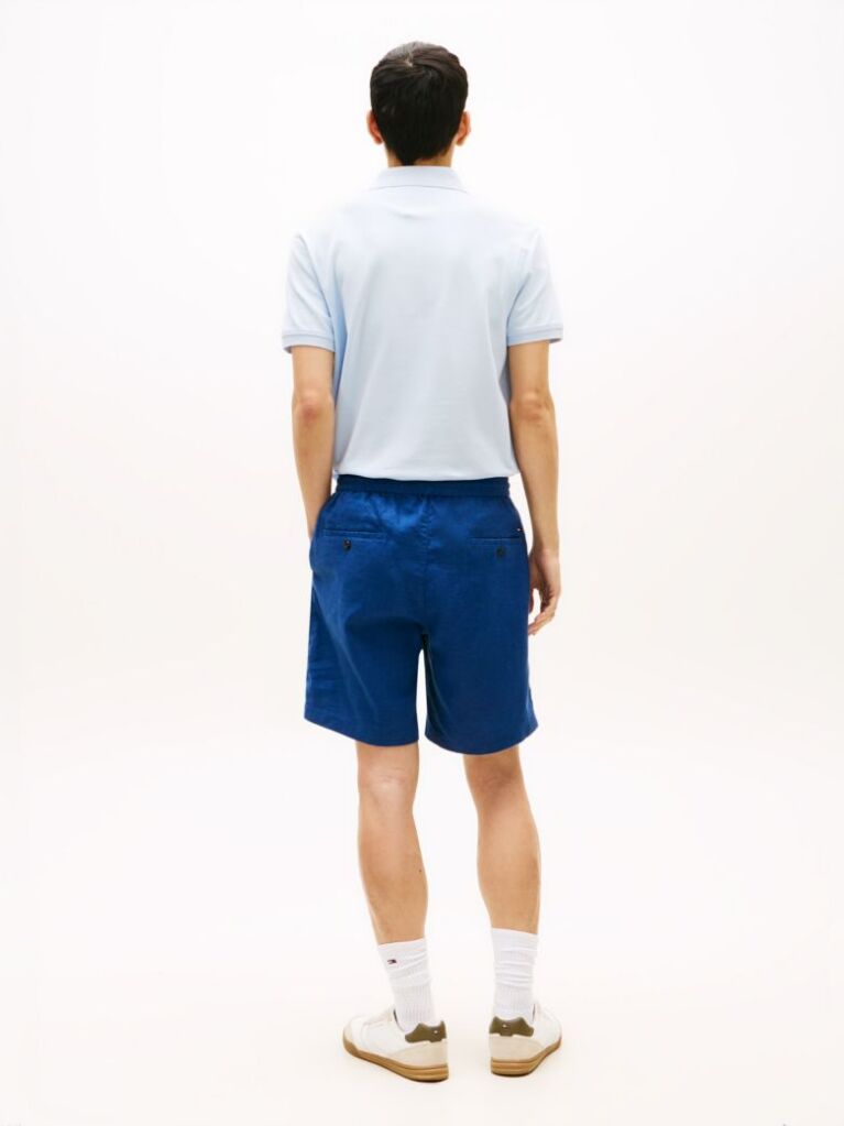 Blue Dover Linen Blend 8" Inseam Chino Shorts  Men
