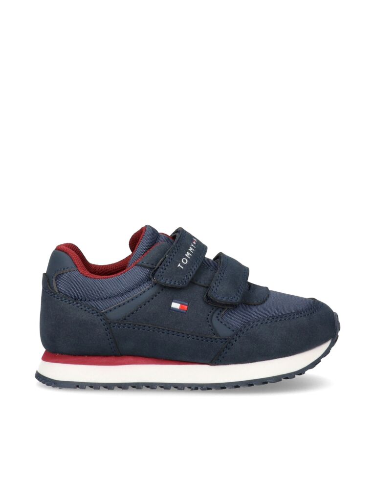 Blue Low Cut Velcro Sneakers  Kids Unisex