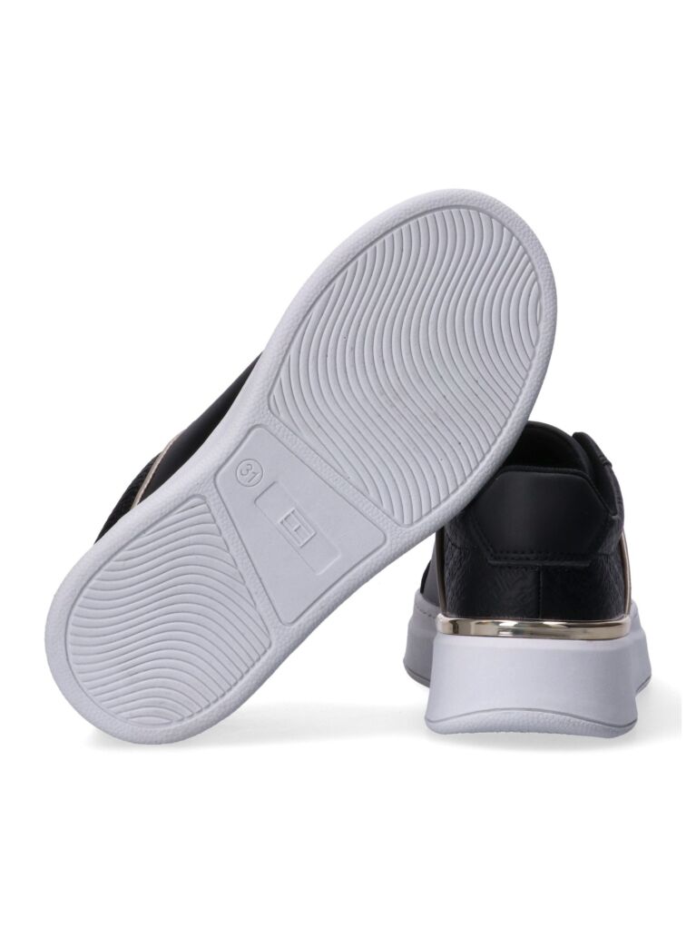 Black TH Monogram Charm Lace-Up Sneakers  Girls