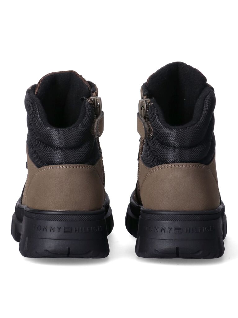Brown Warm Lined Cleat Lace-Up Boots  Kids Unisex