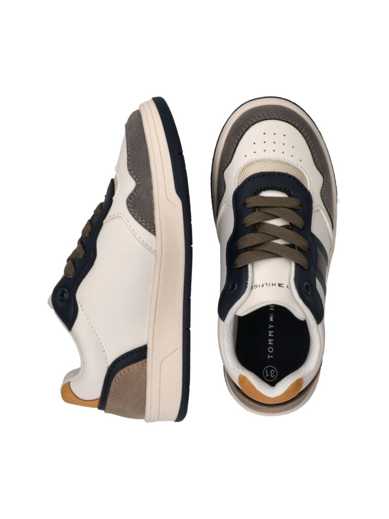 Multi Flag Mixed Texture Sneakers  Kids Unisex