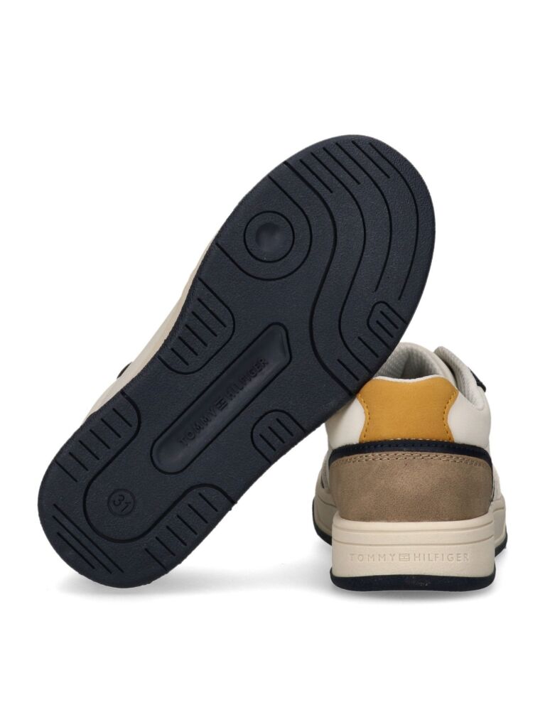 Multi Flag Mixed Texture Sneakers  Kids Unisex