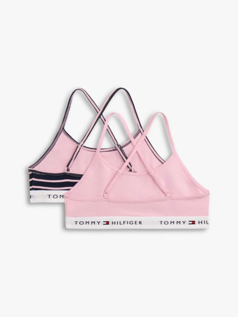 Multi 2-Pack Crossover Strap Print Bralettes  Girls