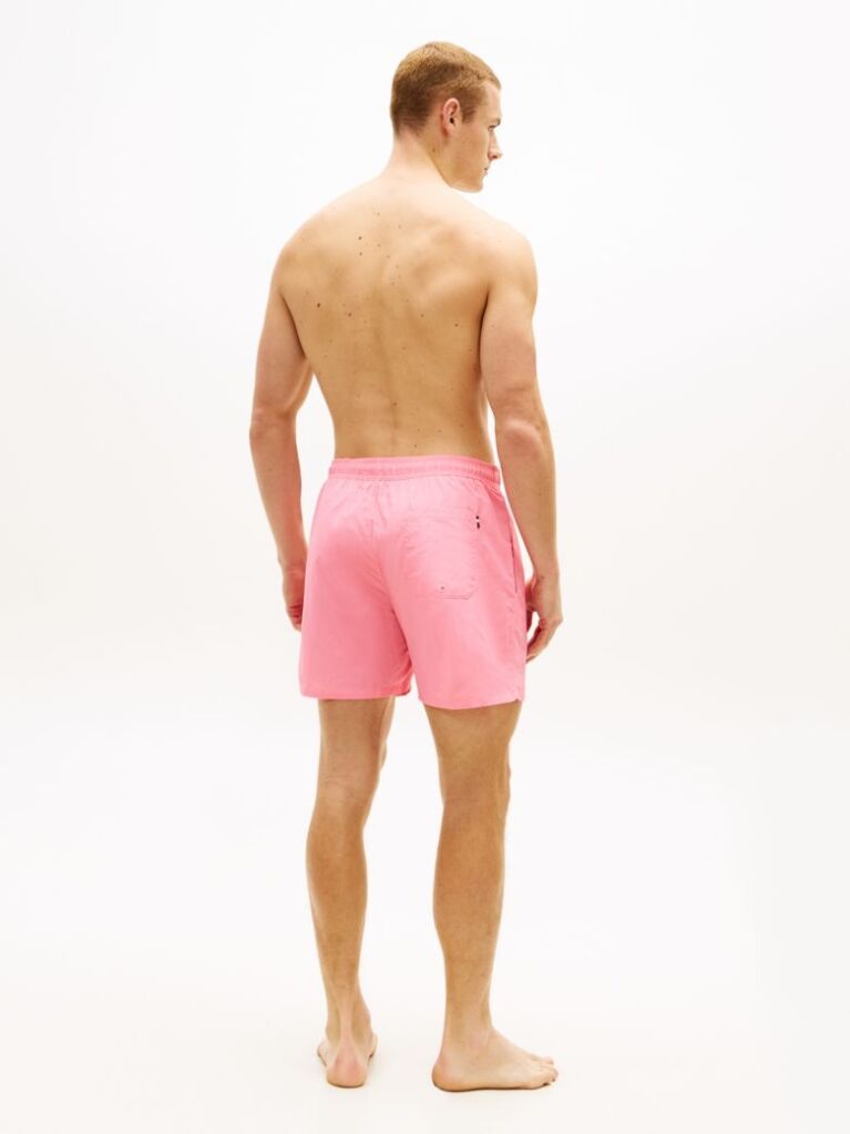 Pink Essential Mid Length Swim Shorts  Men