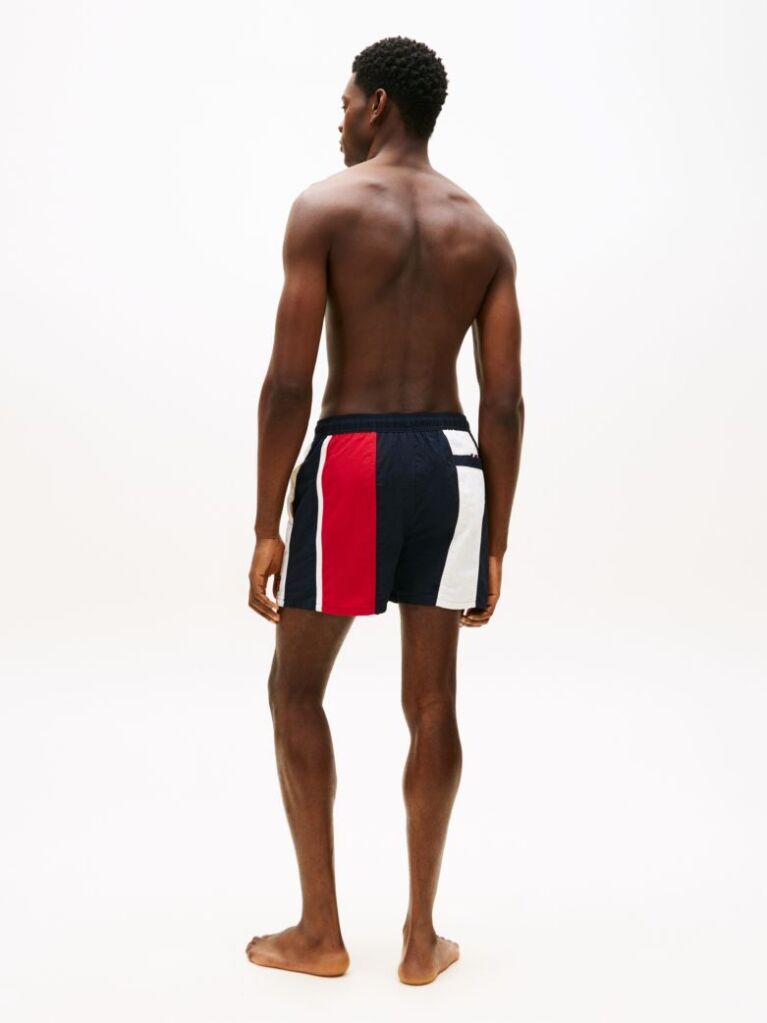 Blue Heritage Colour-Blocked Mid Length Swim Shorts  Men