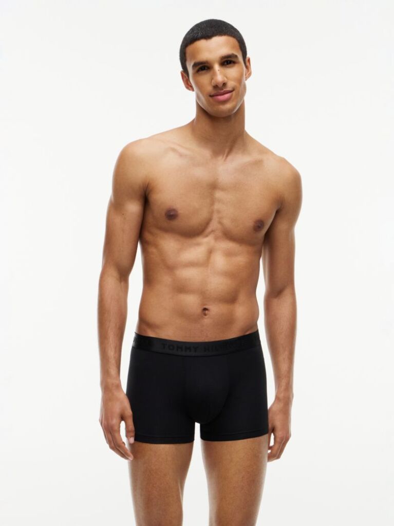 Black 3-Pack Everyday Luxe Tonal Waistband Trunks  Men