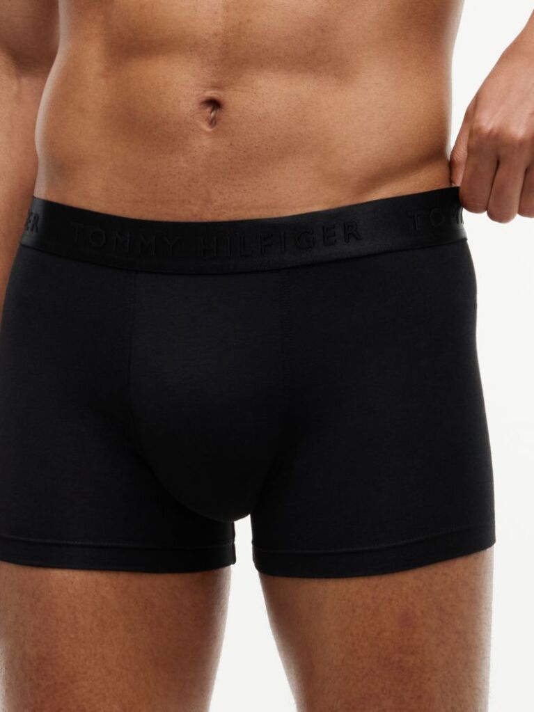 Black 3-Pack Everyday Luxe Tonal Waistband Trunks  Men
