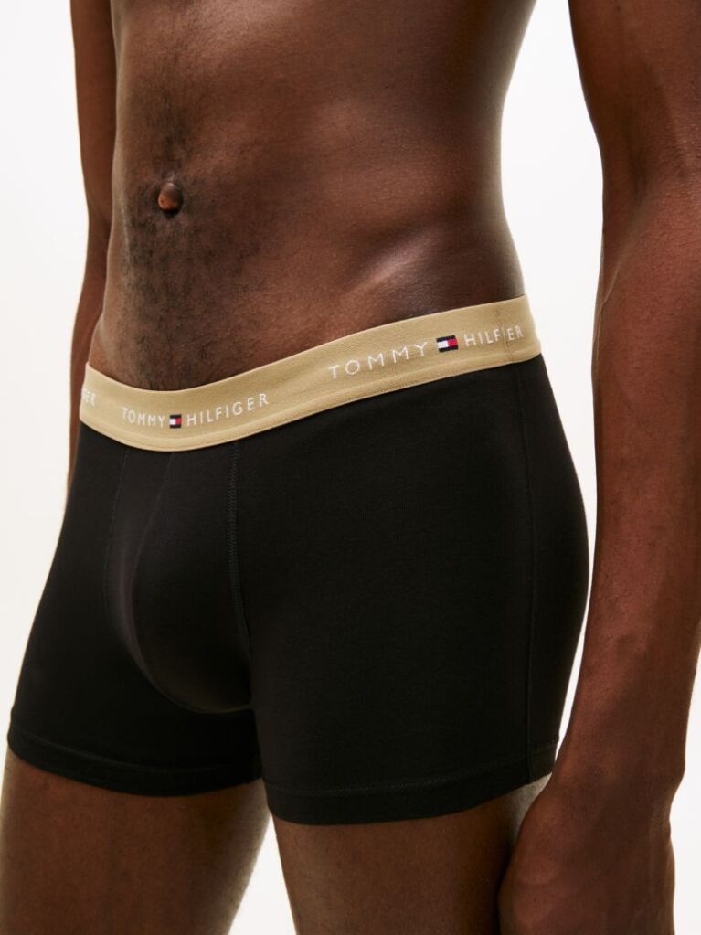Multi 3-Pack Signature Repeat Logo Waistband Trunks  Men