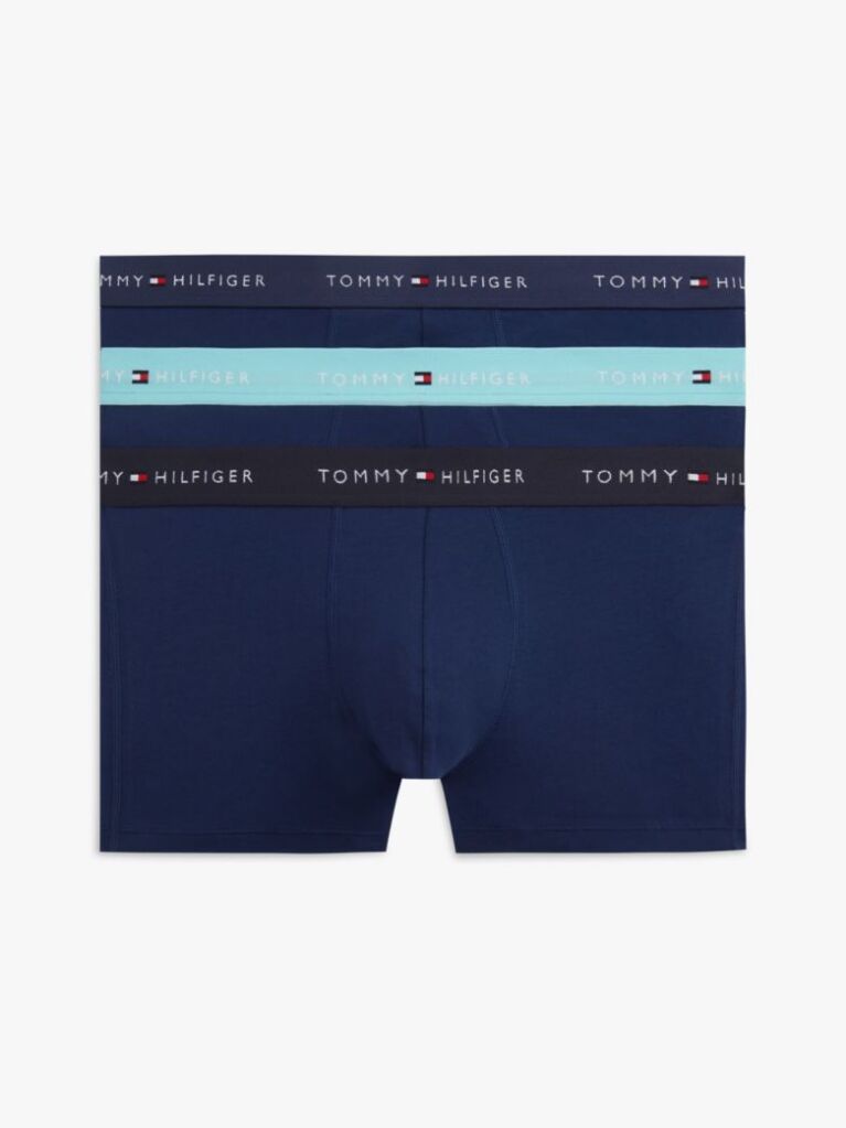 Multi 3-Pack Signature Repeat Logo Waistband Trunks  Men