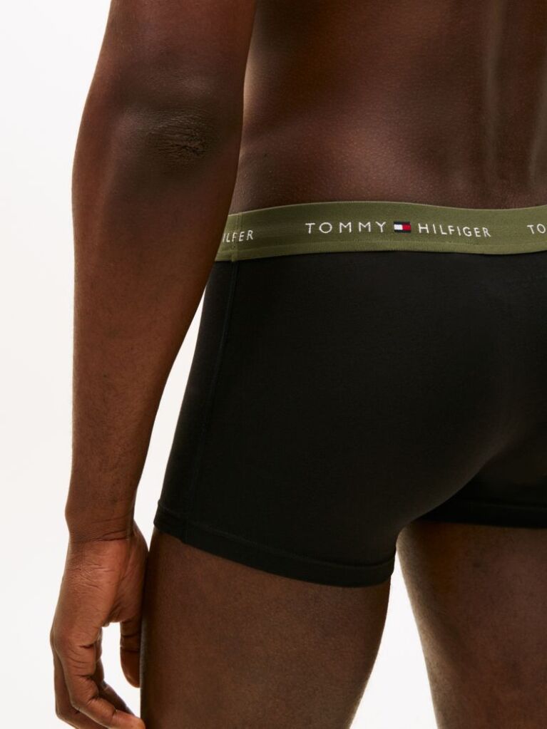 Multi 3-Pack Signature Repeat Logo Waistband Trunks  Men