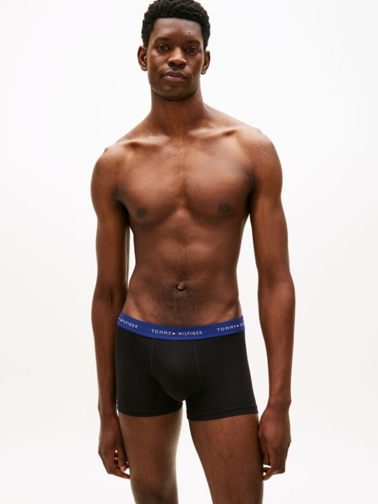 Multi 3-Pack Signature Repeat Logo Waistband Trunks  Men