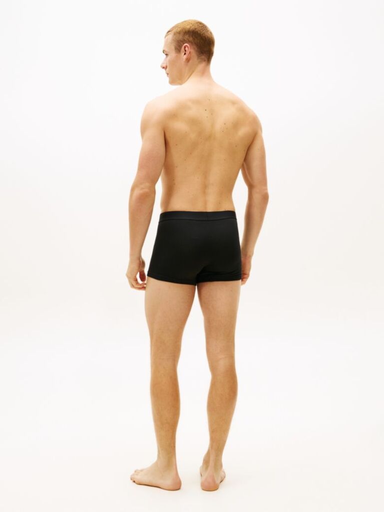 Black 3-Pack TH Original Logo Waistband Trunks  Men
