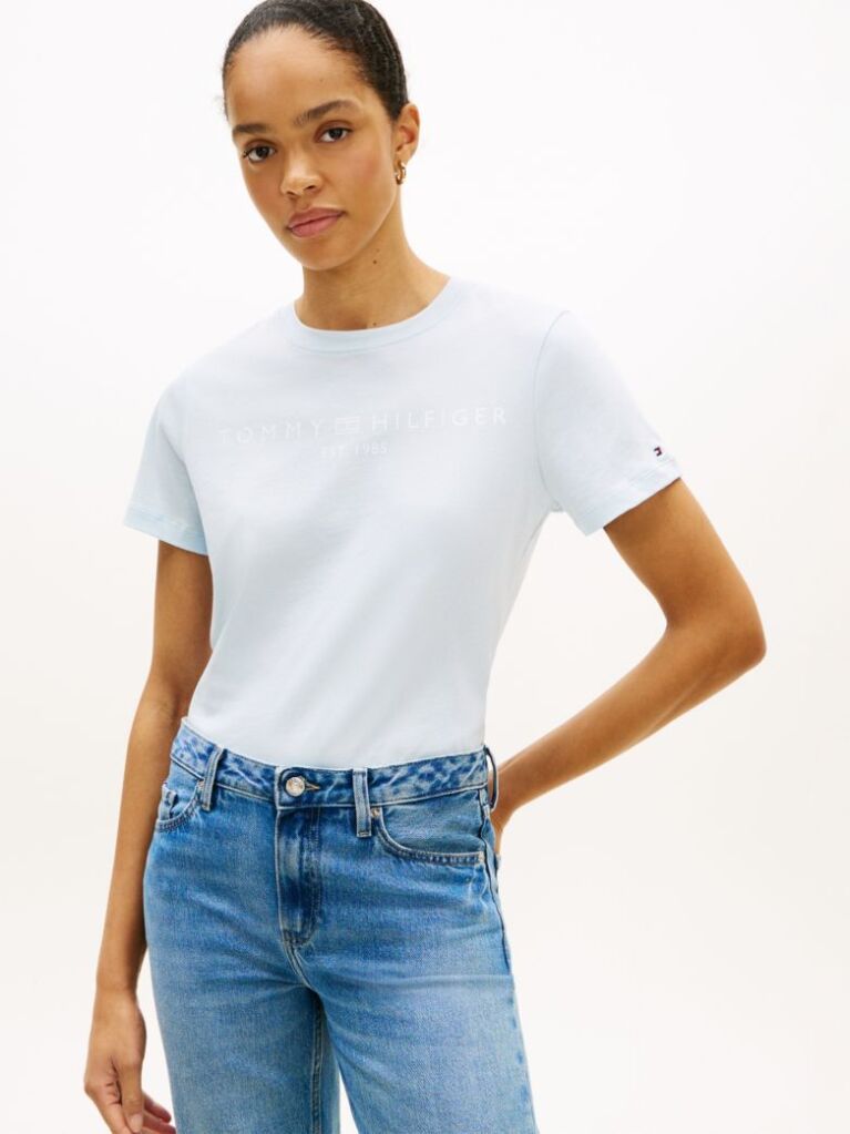 Blue Logo Crew Neck T-Shirt  Women