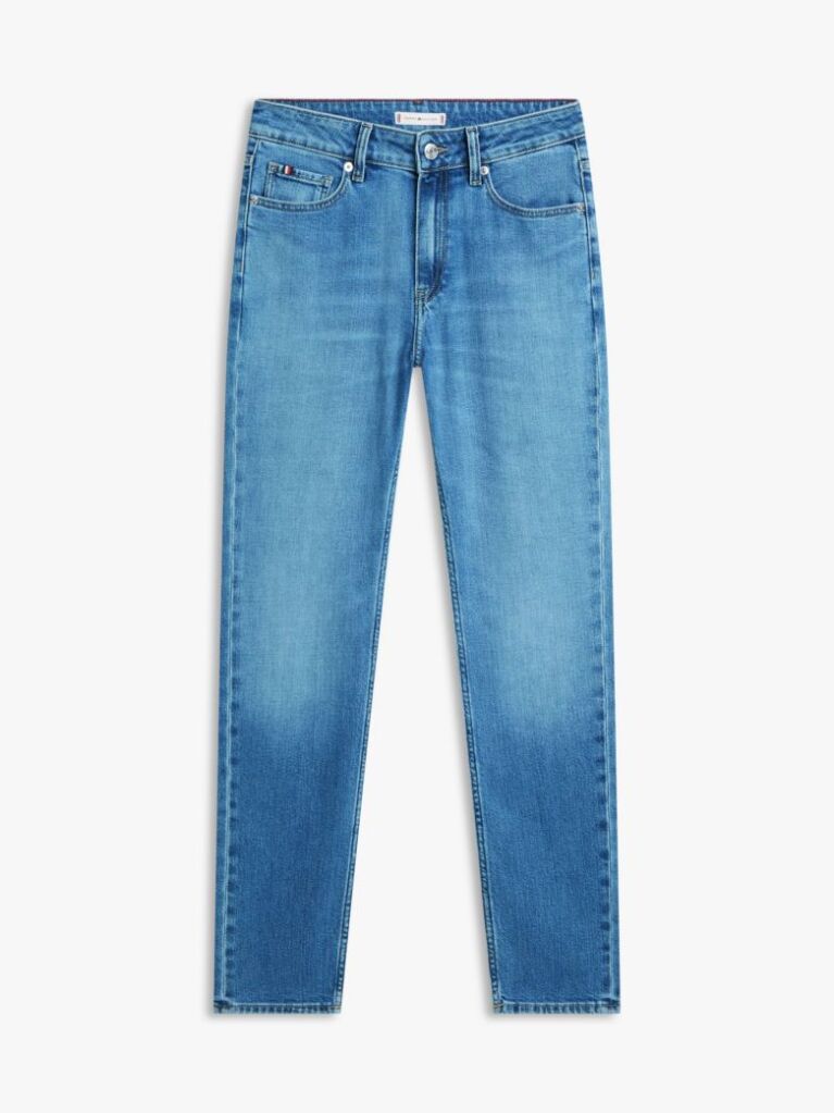 Blue Faded Mid Rise Slim Jeans  Women
