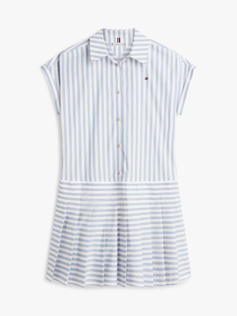 Multi Gold-Tone Button Relaxed Mini Shirt Dress  Women