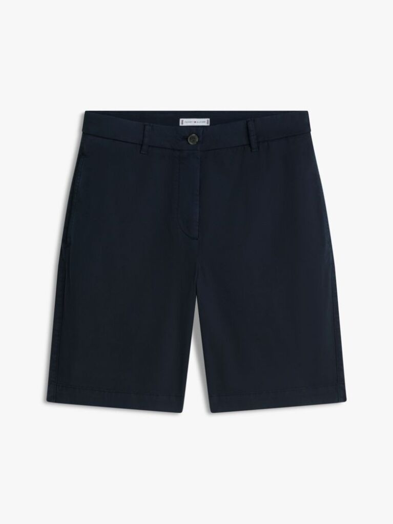 Blue Washed Regular Chino Shorts  Women