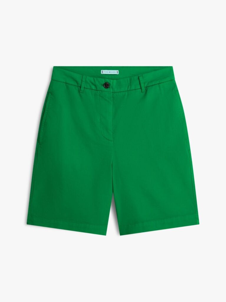 Green Washed Regular Chino Shorts  Women