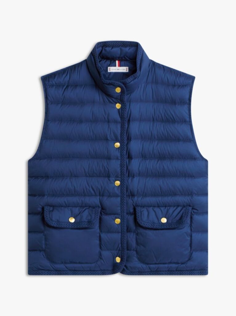 Blue Lightweight Down Slim Gilet  Women