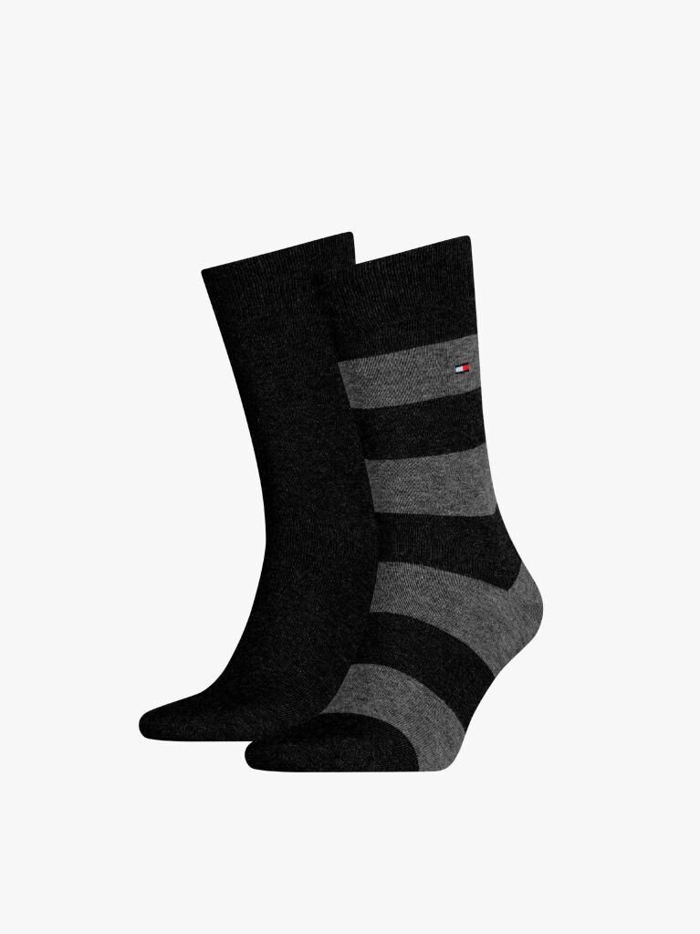 Black 2-Pack Men's Rugby Socks  Men