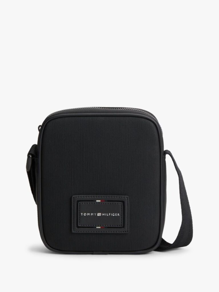 Black Crossbody Reporter Bag  Men
