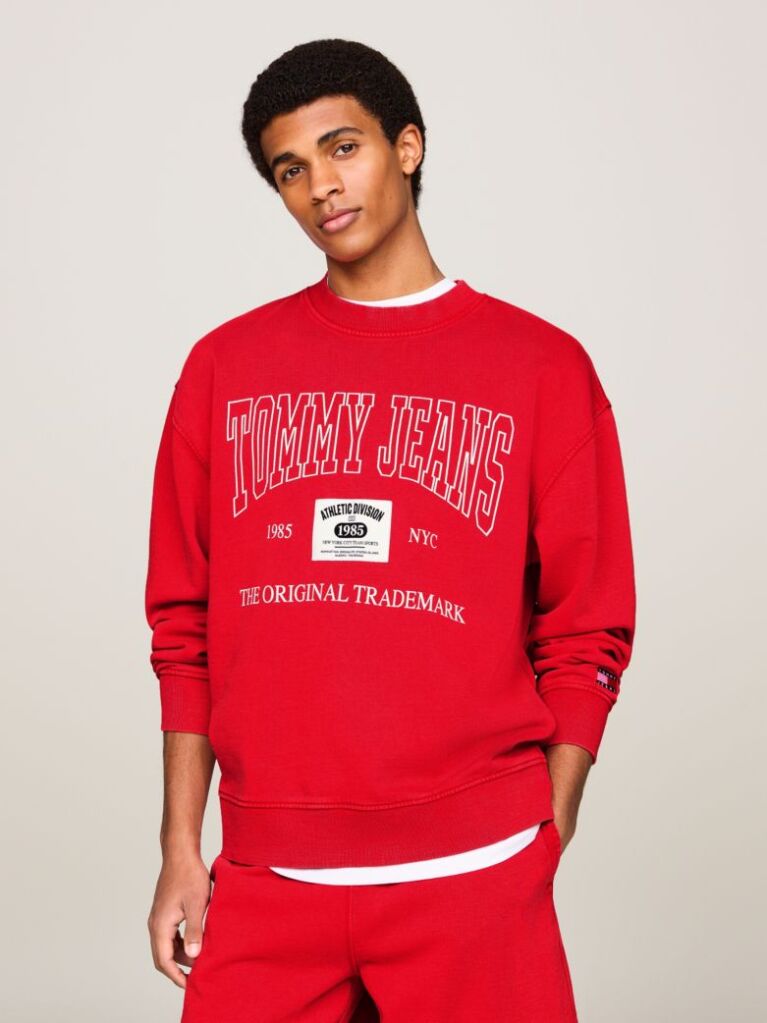 Red Archive Relaxed Sweatshirt  Men