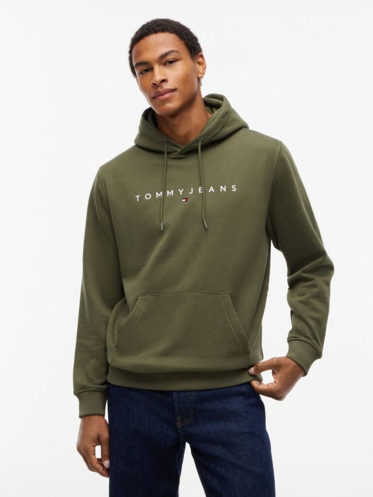 Green Regular Logo Hoody  Men