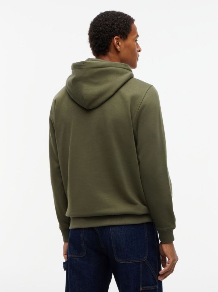 Green Regular Logo Hoody  Men