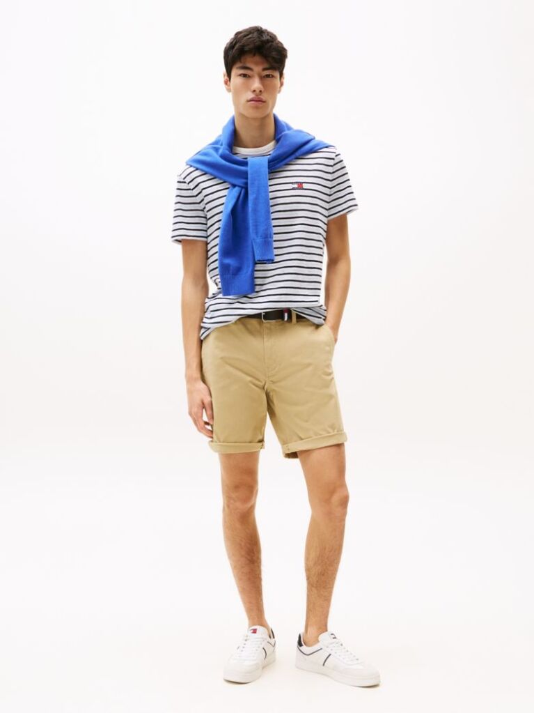 Beige Scanton Slim Chino Shorts  Men