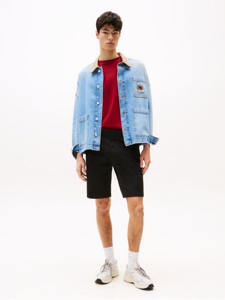 Black Scanton Slim Chino Shorts  Men