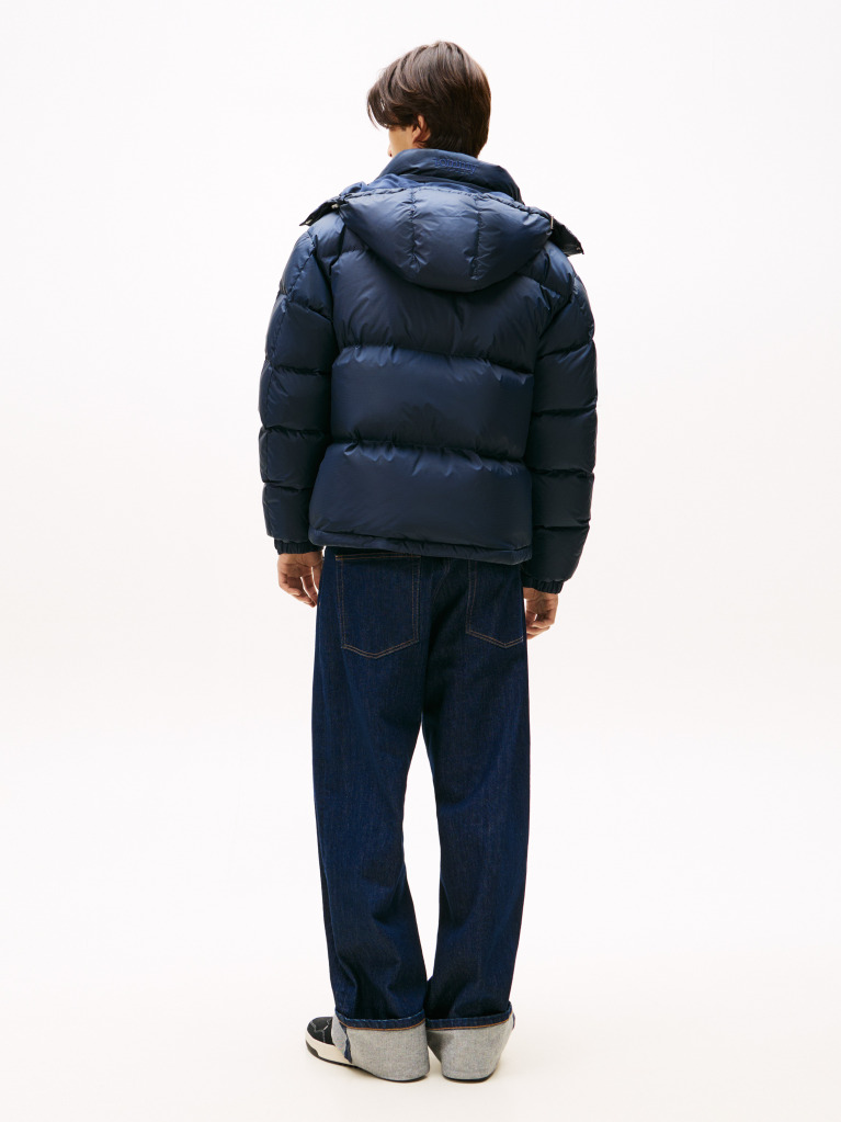 Blue Water Repellent Ripstop Alaska Puffer Jacket  Men