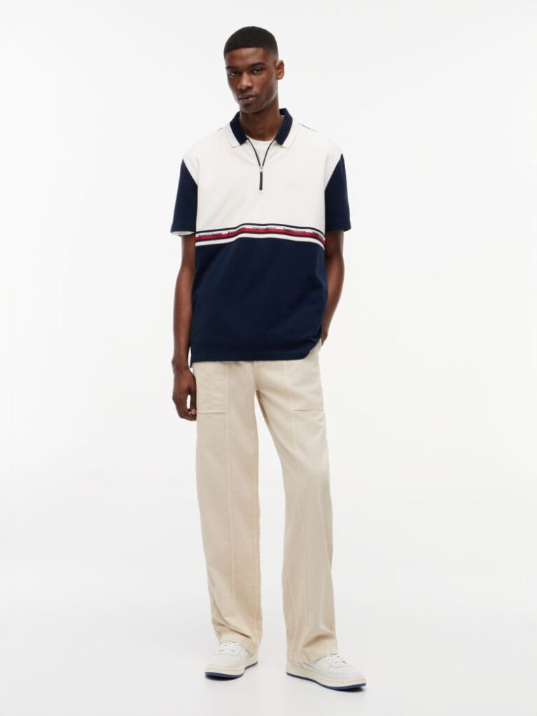 Multi Relaxed Fit Global Stripe Polo Shirt  Men