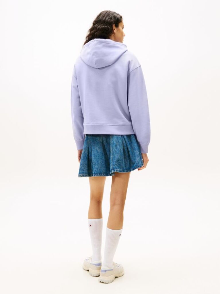 Purple Badge Boxy Fit Hoody  Women