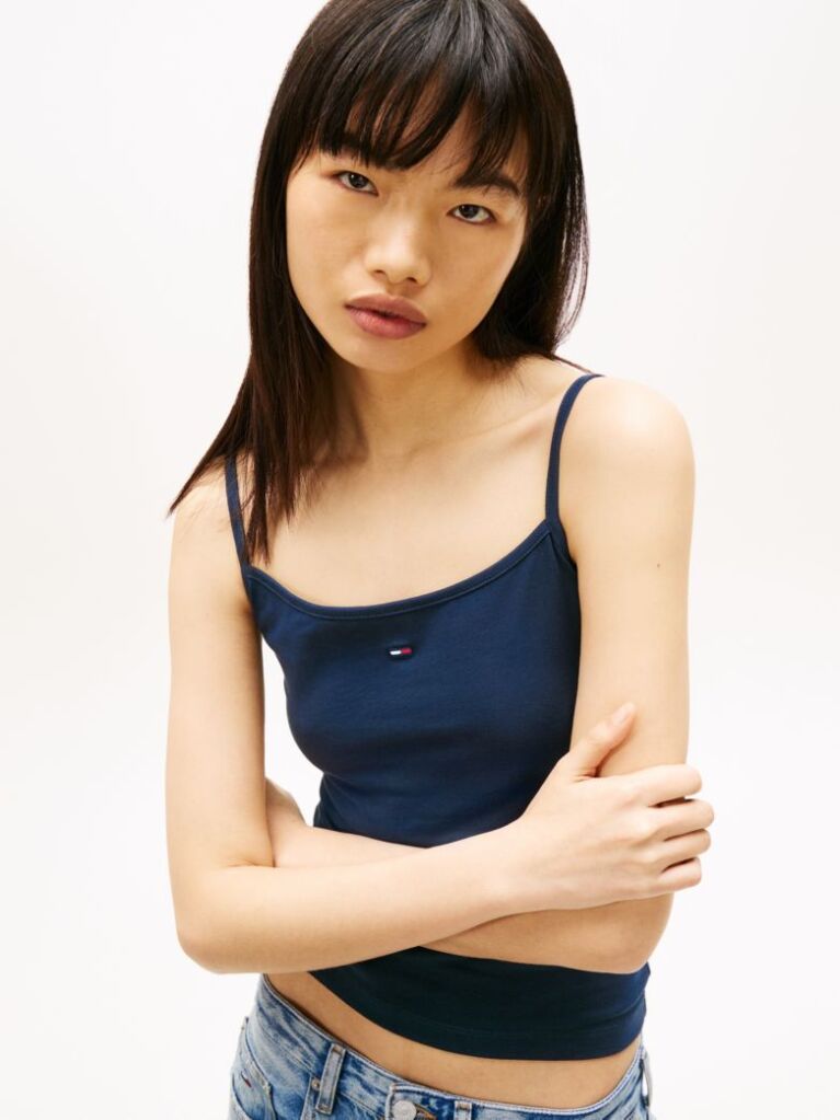 Blue Essential Strap Top  Women