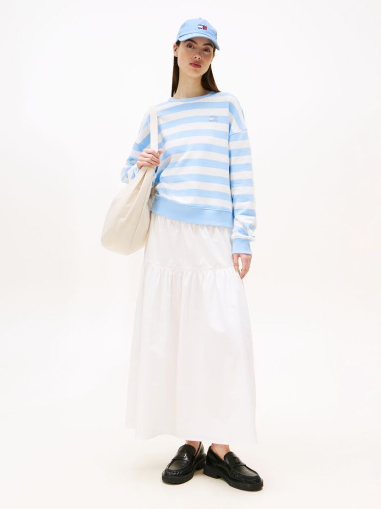 Beige Tiered Maxi Skirt  Women