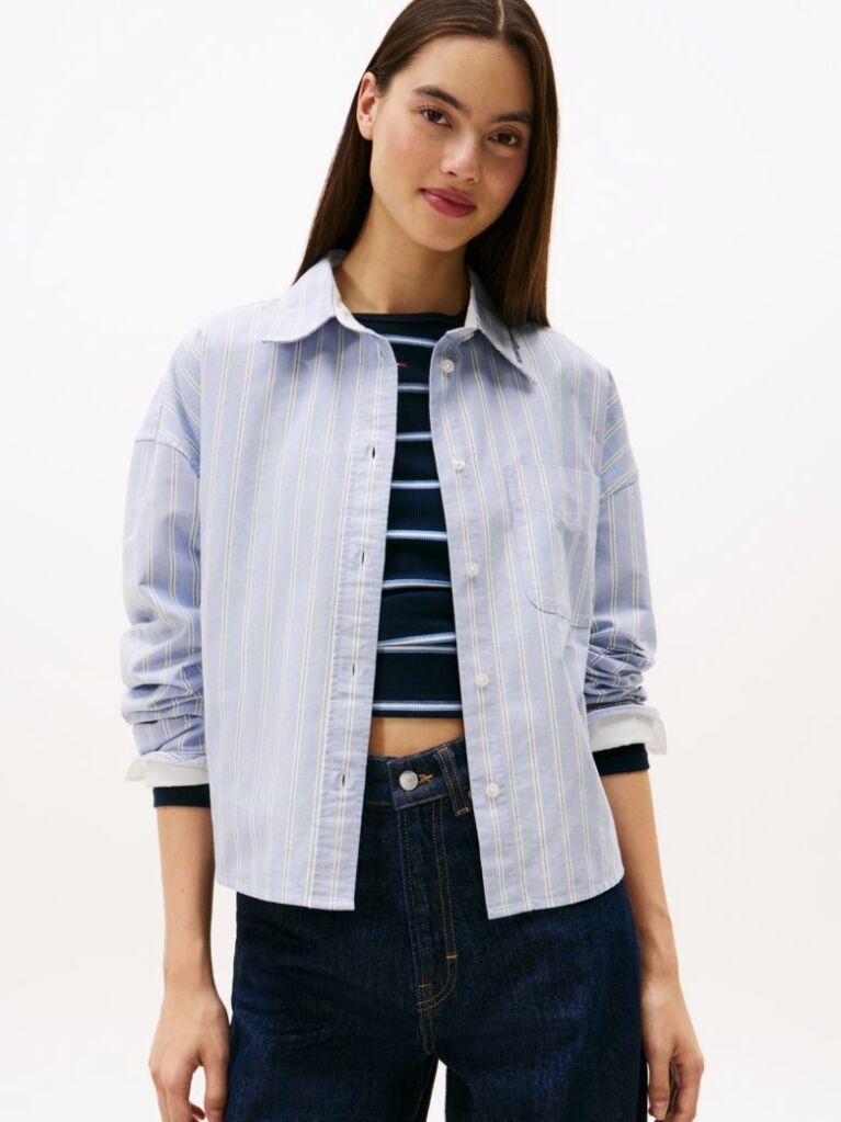 Multi Crop Oxford Shirt  Women
