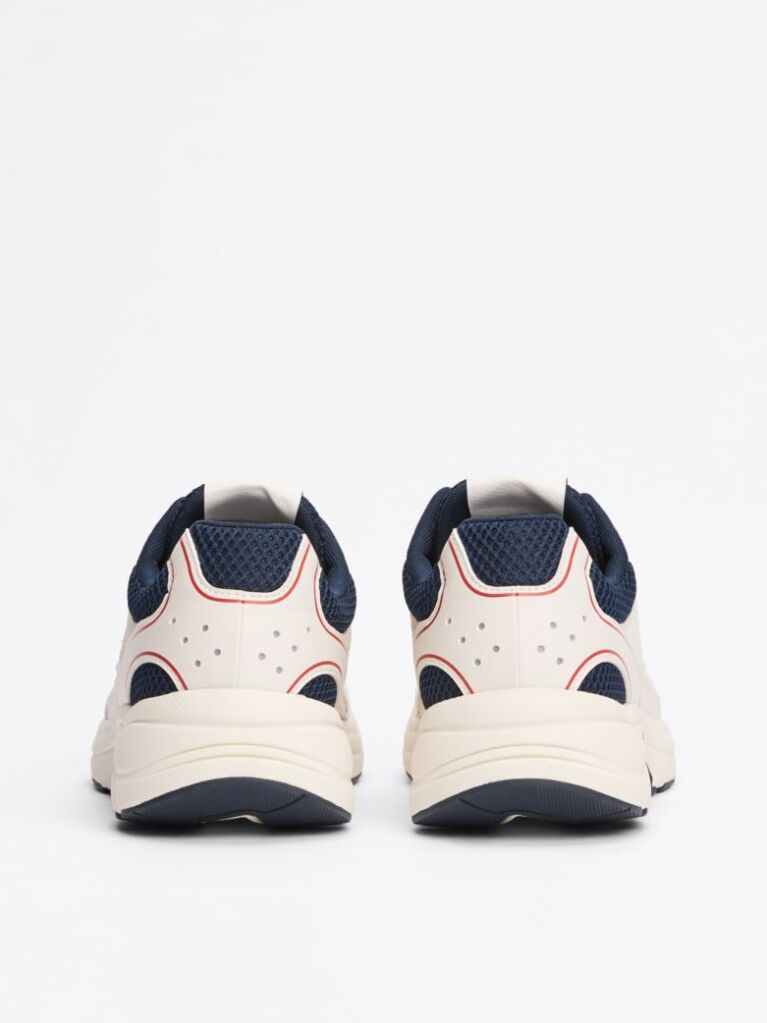 Multi Colour-Blocked Mixed Texture Trainers  Men
