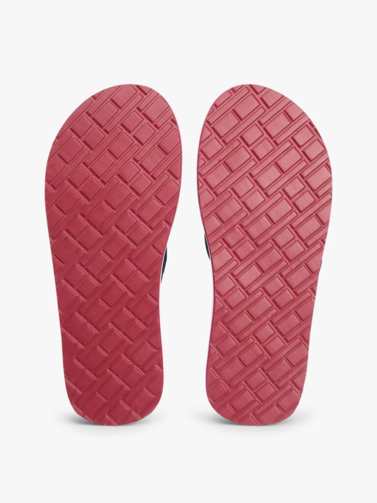 Blue Crest Patch Webbing Strap Flip-Flops  Men