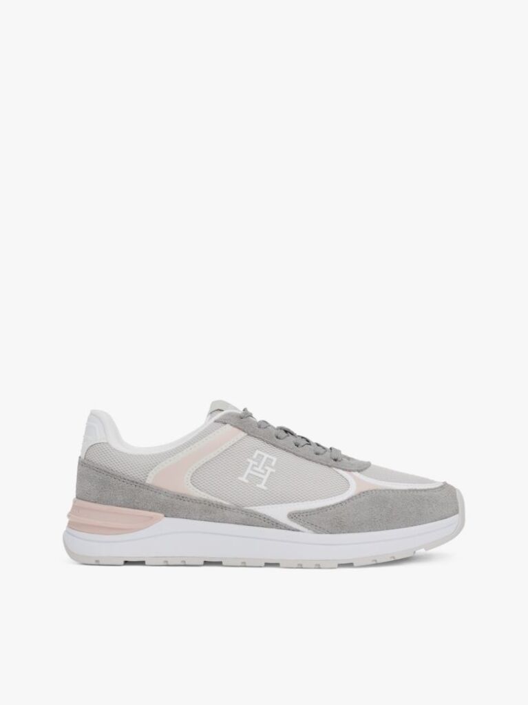 Grey Colour-Blocked TH Monogram Trainers  Women