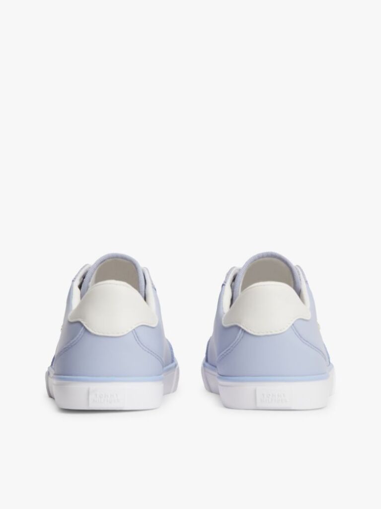 Blue Leather TH Monogram Vulcanised Trainers  Women
