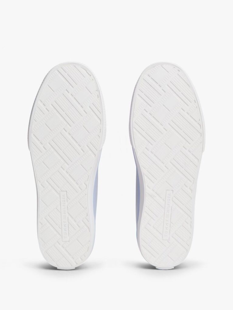 Blue Leather TH Monogram Vulcanised Trainers  Women
