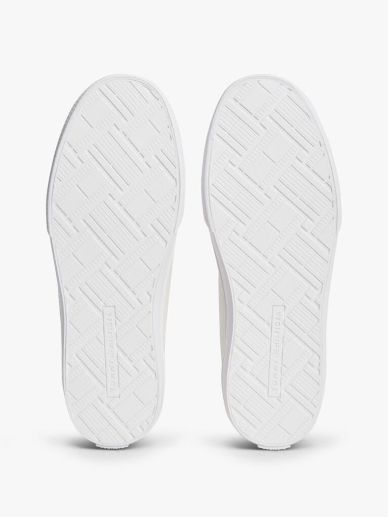 White Leather TH Monogram Vulcanised Trainers  Women