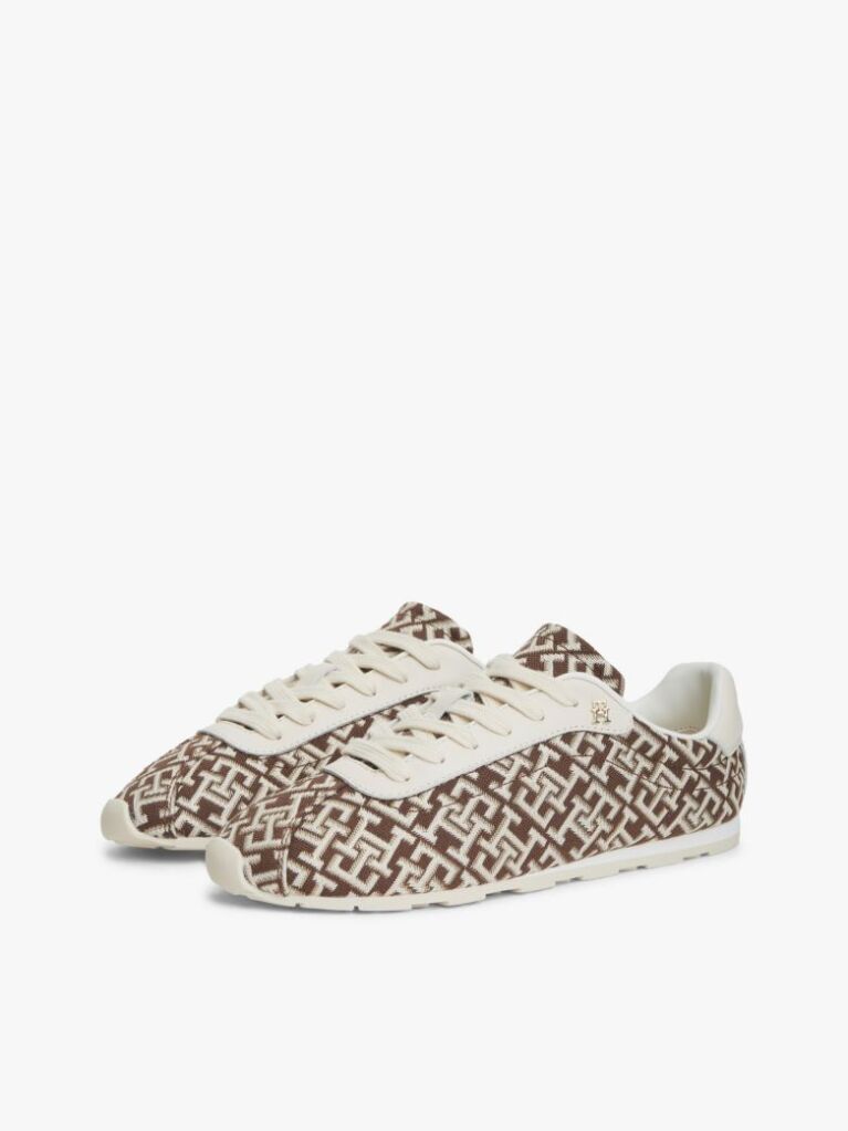 Multi TH Monogram Textile Trainers  Women