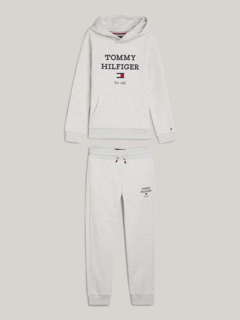 Grey Logo Hoody And Joggers Set  Boys