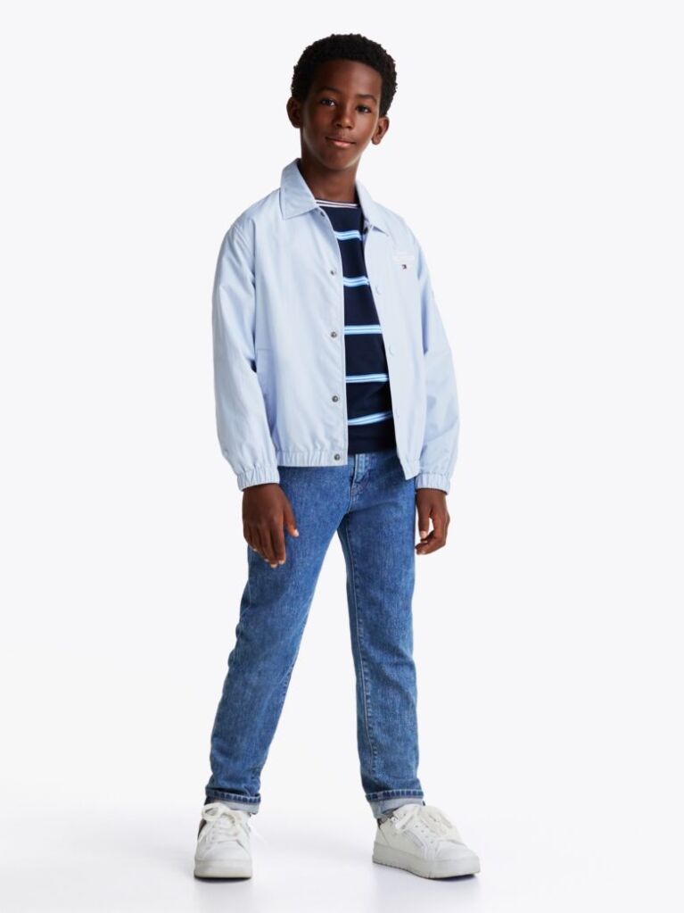 Blue Faded Straight Leg Jeans  Boys