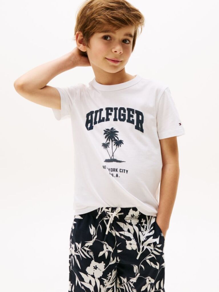 White Palm Logo T-Shirt  Boys
