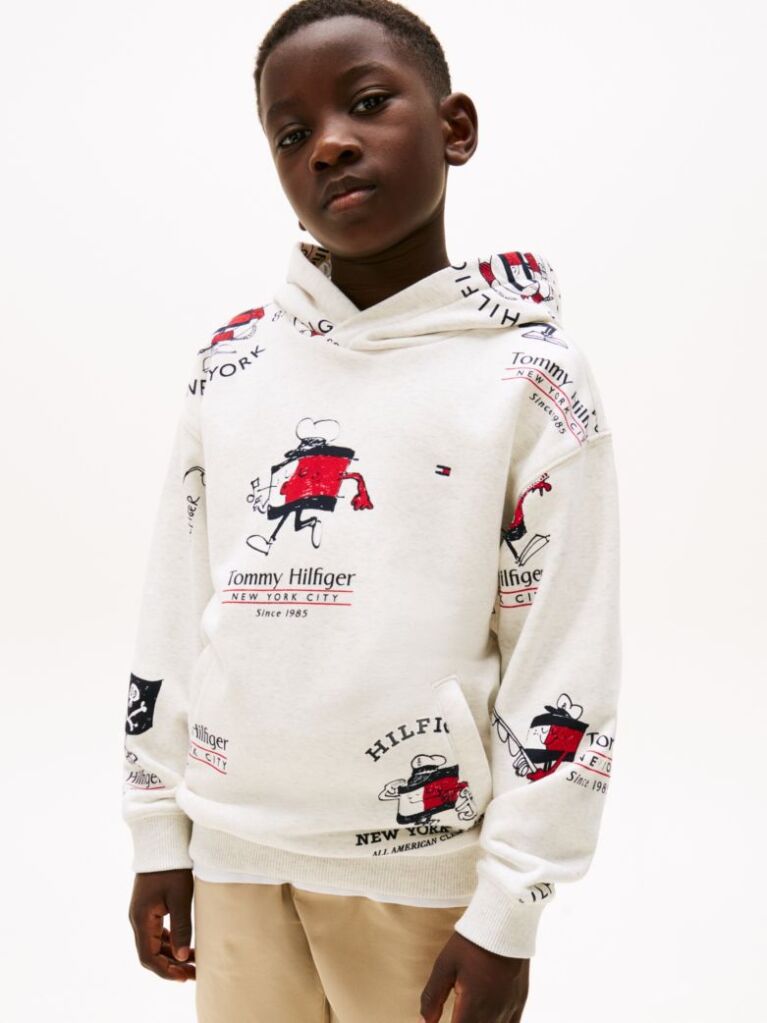 White Flag Character Hoody  Boys