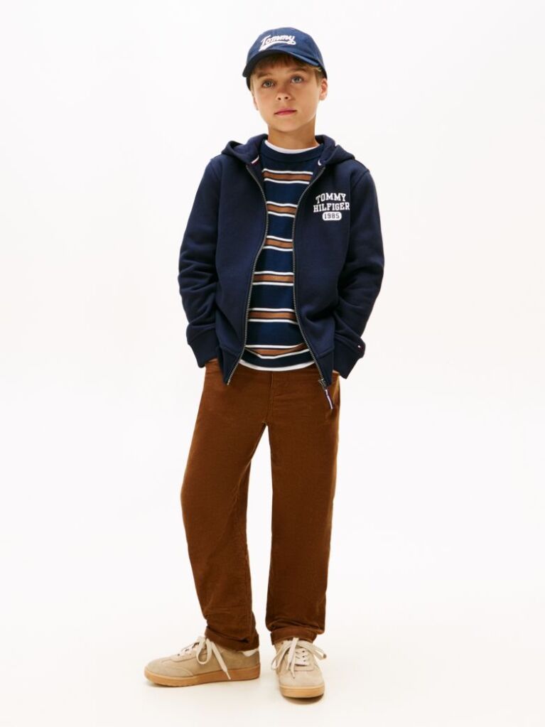 Brown Skater Fit Corduroy Trousers  Boys