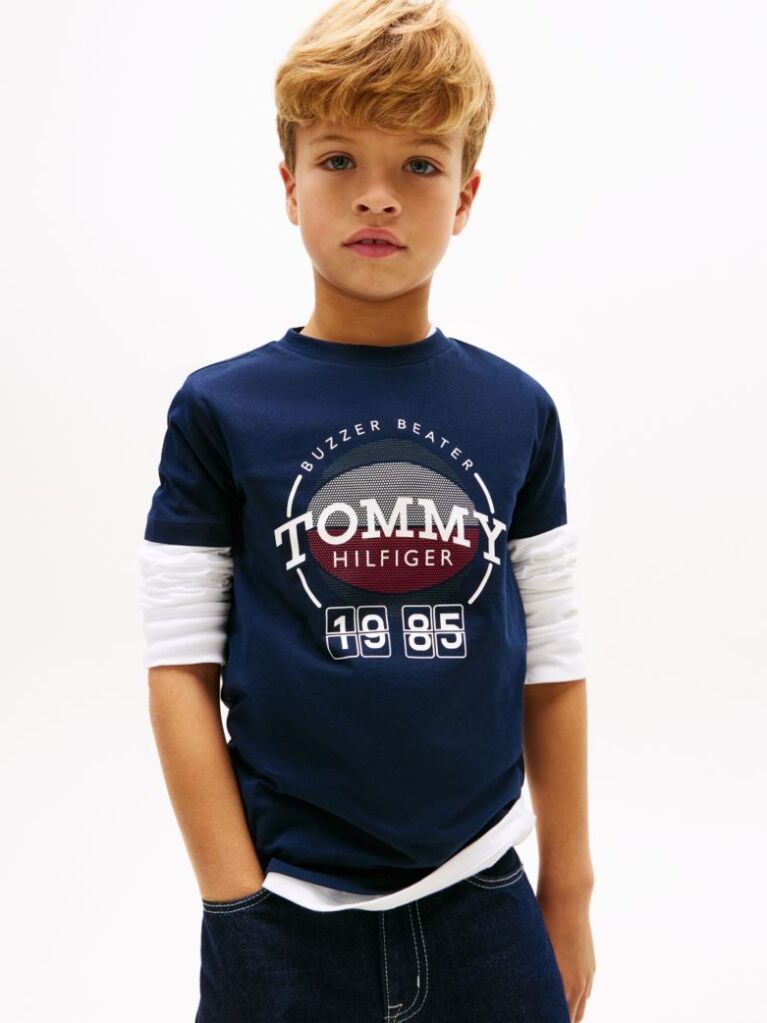 Blue Basketball Graphic Jersey T-Shirt  Boys