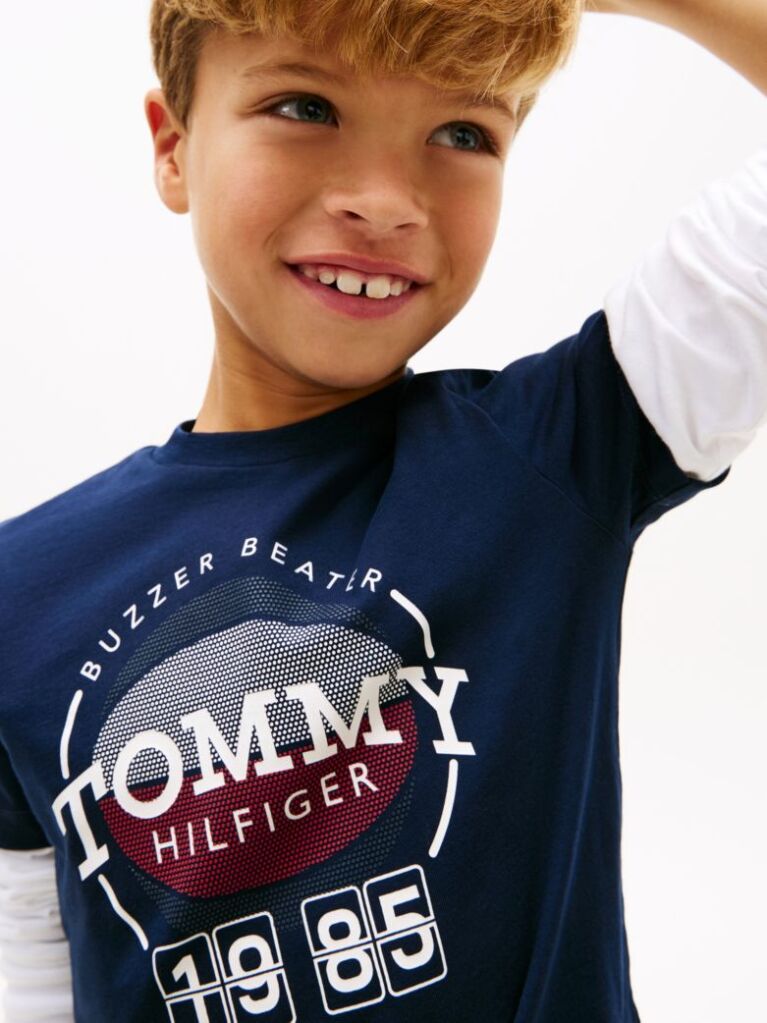 Blue Basketball Graphic Jersey T-Shirt  Boys