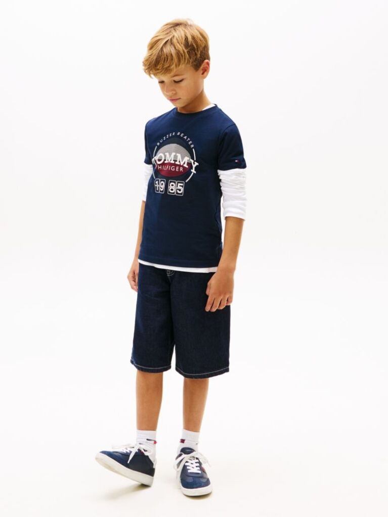 Blue Basketball Graphic Jersey T-Shirt  Boys